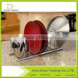 Hot Sale Kitchen Storage Shelve Pot Lid Rack Organizer
