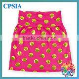 Posh Lavender Little Girls Skirts Gold Polka Dot Young Girls Wearing Short Skirts thumbnail-3