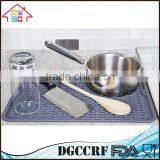 Silicone Dish Drying Mat Antibacterial Dish Washer Safe Heat Resistant Draining Mat thumbnail-1