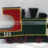 Hot Sell Wooden Large Wooden Puzzle Train Thick Stand Alone Puzzle Made in China thumbnail-1