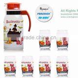 1300ml Halloween and Christmas Color Printing Glass Jug Set and Water Glass Jug Set Drinking Glass Set thumbnail-3