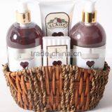 4 PCS BATH SET W/SEAGRASS BASKET thumbnail-1