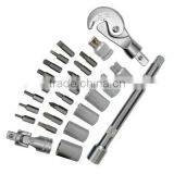 26 Piece 3/8" Stubby Self Adjusting Quick Wrench Set thumbnail-1