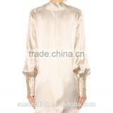 2016 Hot Sale Silk Satin Blouse Fashion Designs OEM Service thumbnail-2