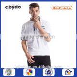 OEM White Cotton Printing Custom Collar Tshirt Design Plain Mens Tshirt thumbnail-1