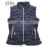 Printed Fur Lining Women Winter Vest Quilted Vest thumbnail-2