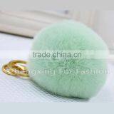CX-R-23 Genuine Rabbit Fur & Faux Fur Keychain/ Key Ring thumbnail-6