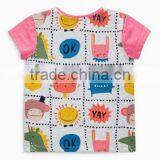 High Standard Carton Pattern Grils Tops Printing Designs Latest Tops Pictures of Girls Cotton Tops thumbnail-2