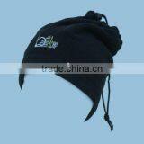 Black Fleece Neck Warmer Scarf Like Hat thumbnail-1
