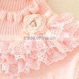 Baby Girls Sweater/kids Sweater/lace Cotton Sweater 3 Color thumbnail-2