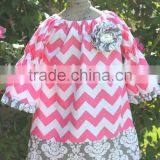 Fancy Christmas Chevron Material Baby Girls Frocks Christmas Dress For Gilrs' Dresses thumbnail-3