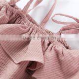 0-3 Years 2017 Wholesale Baby Romper Cotton Summer Lotus Leaf Baby Girls Jumpsuits thumbnail-6