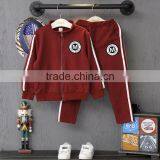 Fashion Casual Cotton Kids Boys Sport Clothes and Zip up Hoodies Sport Wear Sets thumbnail-1