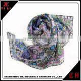Fashion Soft Colorful Women Cheap Silk Satin Scarf thumbnail-1