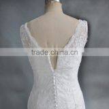 2017 China Manufacturer Customized Applique Lace Mermaid Wedding Dress thumbnail-4