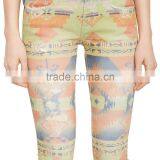 Fashionable Wholesale Women Slim Pants Casual Patterned Skinny Jeans thumbnail-3