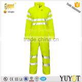 3M Reflective Tape Polyester/Cotton Fluorescein Green Coverall thumbnail-1