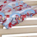 Custom Logo Blue & Red Christmas Snowman Pattern Polyester Jewelry Drawstring Bags thumbnail-1