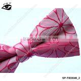 9 Colors 12x6 CM Flower Embroideried Jacquard Party Bow Tie Silk Bowtie for Men thumbnail-2