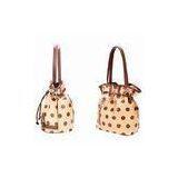 Polka Dot Womens Pu Leather Handbag , 23*25*15cm DrawString Bag thumbnail-1