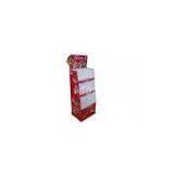 Red Cardboard Floor Displays Stands For Choco - Pie Selling thumbnail-1