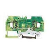 24 - 12 AWG Ground Spring Clamp Terminal Block Front Entry