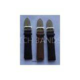 Black, Brown, Blue, White Calf Leather Wrist Watch Bands 8 - 32mm With PU Lining, 601A / 1312S Buckl