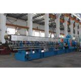 High torque corotating parallel twin screw extruder for plastic processing