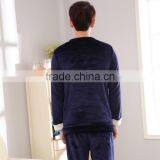 AUTUMN Fashion Purple Men Sleepwear Comfortable Shirt thumbnail-2