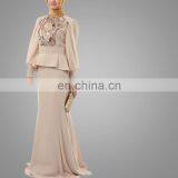 2016 Wholesale Jubah Malaysia Beaded Fashion Muslim Design Fancy Appliqued Muslim Jubah Baju Kurung Malaysia thumbnail-2