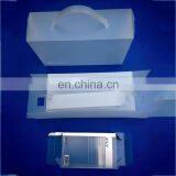 Transparent High Quality Custom Logo Printed Frosted Plastic Folding pp Storage Box With Handle thumbnail-3