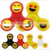 Emoji Hand Spinner Emoji Fidget Spinner EDC Finger Tips Luminous Glow in Dark Handspinner Tri Spinner Luminous Smiling Face Gyro thumbnail-4