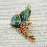 Custom Shape Hard Enamel Butterfly Lapel Pin Badge for Souvenir thumbnail-3
