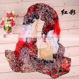 Elegant Lady Chiffon Scarf China Wholesale Scarf Polyester Magic Scarf thumbnail-4