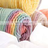 High Quality Rainbow 45% Cotton and 55% Acrylic Yarn Combed Yarn Cotton Blended Yarn for Knitting thumbnail-3
