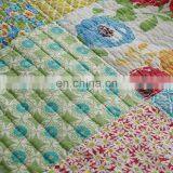 Soft Bright Reactive Printing 100% Cotton King 3pcs Bedspread Patchwork Handmade Quilt thumbnail-3