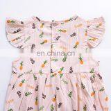 Ins 2019 SUMMER Pineapple Fly Sleeved Girls Romper Newborn Baby Girl Romper Jumpsuit 2colors thumbnail-6