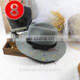 10colors 2021 New Fashion Adult Graffiti Hat Woman Wide Brim Jazz Fedora Hats for Women thumbnail-3