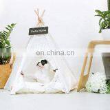 Hot Sale Canvas Dog Bed Pet Teepee Portable Dog Tent With Washable Fabric New Design Dog House thumbnail-6