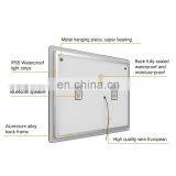 High Quality Delicate LED Lights Bathroom Mirror Clock and Temperature Display thumbnail-5