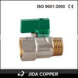 1/4 ,3/8 , 1/2 Npt Cheap Small Mini Brass Ball Valve for Water Air Oil and Gas Brass Ball Valve Factory in YUHUAN thumbnail-3