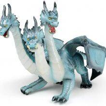 New Design Myth Animal Toys Very Hot Selling Soft PVC Three Head Dragon Vinyl Model Educational Toys Decoration Gift