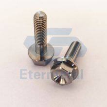 gr5 ti6al4v m5 m6 m8 m10 m12 titanium hex head flange bolts