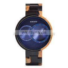 2022 BOBO BIRD Stainless Steel And Wood Watches Chronograph Material Unisex Mens Wood Watch Wholesale
