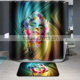Polyester Digital Printed Shower Curtain Luxury Colorful Shower Curtains thumbnail-5