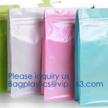 Doypack Matte Mylar Packaging Bag Black Plastic Aluminum Foil Smell Proof Mylar Coffee Zipper Lock Bags thumbnail-2