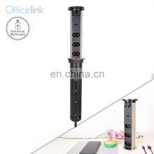 Motorized Kitchen Pop up Socket With Brazil Power Strip and USB AC Charger