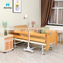 Home Nursing Manual Back Lift Two Function Wood Elderly Paralysis Patient Care Hospital Profiling Nursng Bed on Sale with