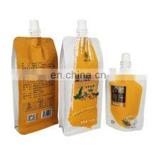 Custom Plastic Aluminum Foil Drink Spout Pouches Food Grade Stand up Laminated 50ml 250ml Juice Packaging Doypack Spout Bags thumbnail-2