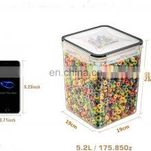 4 Pack 5.2L Airtight Food Storage Containers BPA Free Pantry Organization Kitchen Plastic Containers thumbnail-4